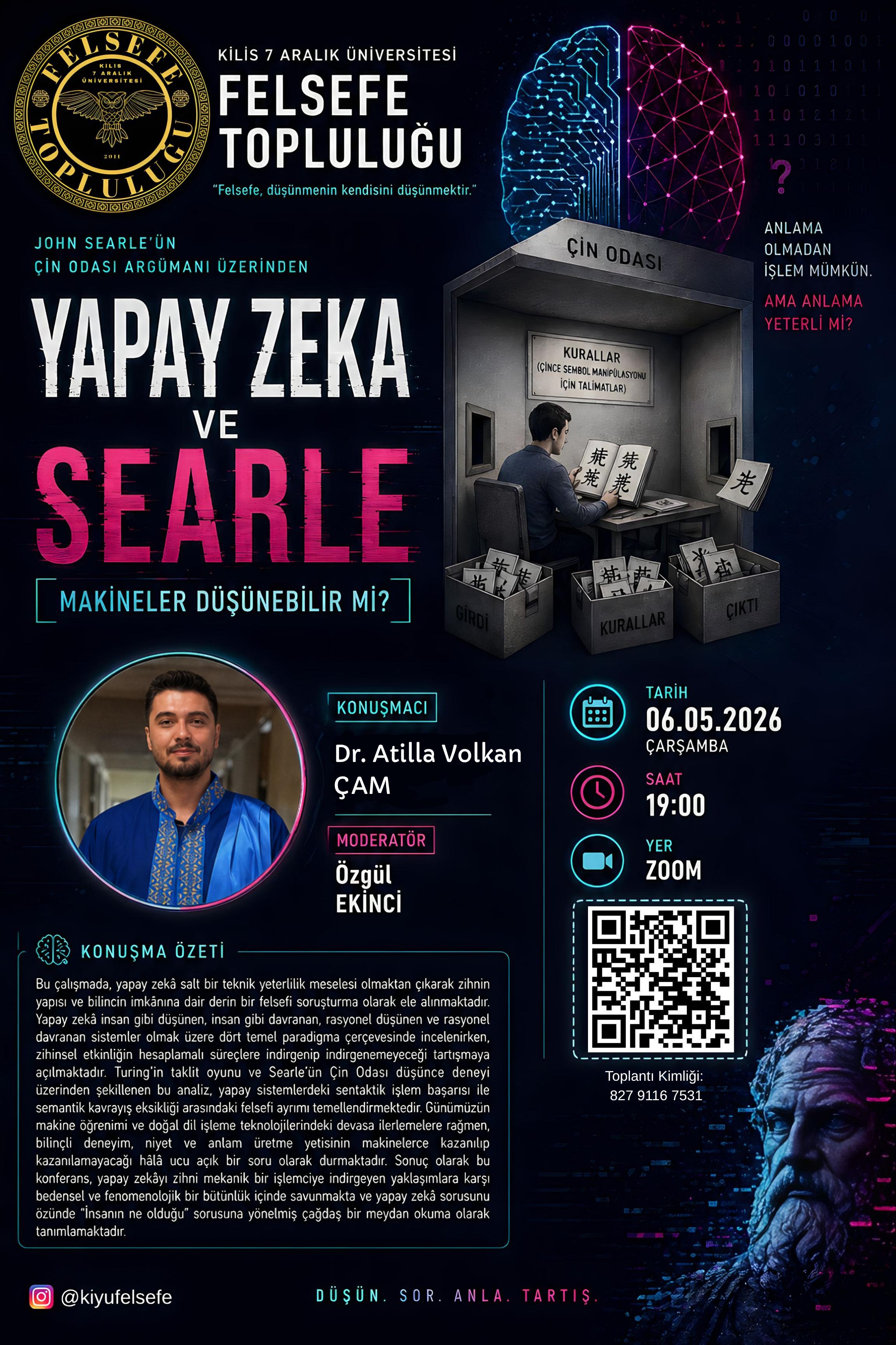 “Makineler Düşünebilir mi?” | Yapay Zekâ ve Searle Söyleşisi